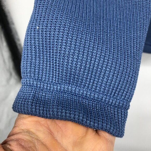 Columbia Titanium periwinkle blue coral trim waffle knit zippered jacket LG - Picture 14 of 16